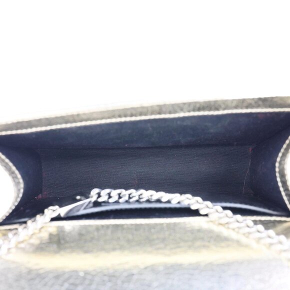 Yves Saint Laurent  Kate Metallic Crackled Calfskin Leather Crossbody Bag Gold - Picture 11 of 13